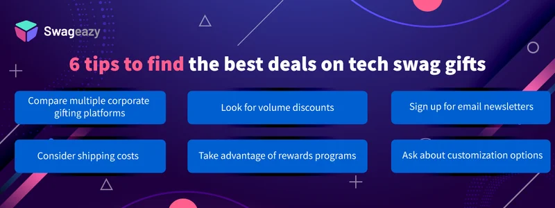 6 tips to find the best deals on tech swag gifts