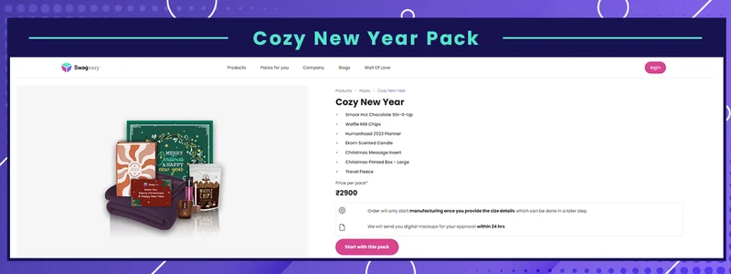 Cozy new year package