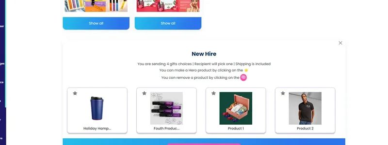 Select Gift Choices