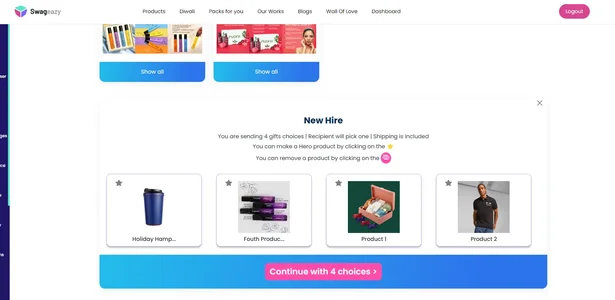 Select Gift Choices