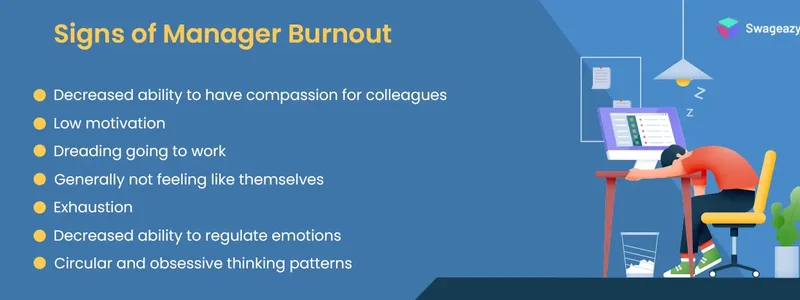 Signs of manager burnout