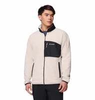 Columbia Men Beige Fast Trek Overlay Fleece Jacket - corporate gift