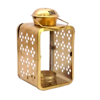 Vintage Gold Metal Lantern