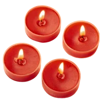 Scented Soy Wax Acrylic Jumbo Tealight Candle Set of 4