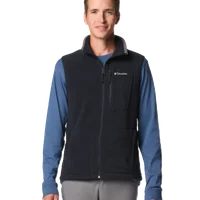 Columbia Men Black Fast Trek Fleece Vest - corporate gift