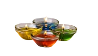 Gel Katori Candle Set of 4